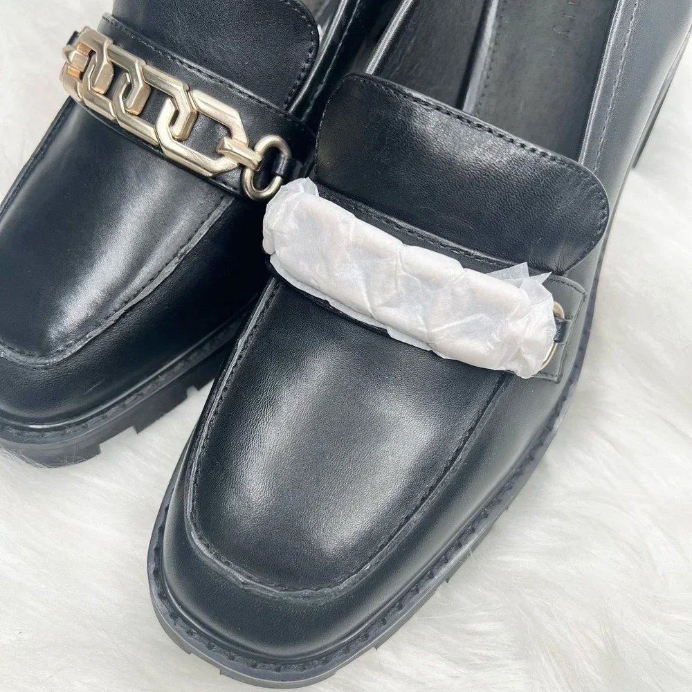 New Women’s Sanctuary Primo Slip On Chain Loafers Size 8.5